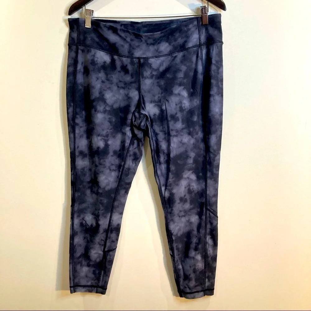 LOLE Sz XL Floral Like Pattern  Ankle Length Workout Athletic Exercise Leggings